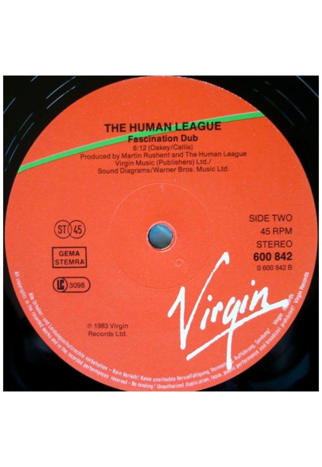 HUMAN LEAGUE - FASCINATION | 12" MAXI SINGLE VINILO USADO-3