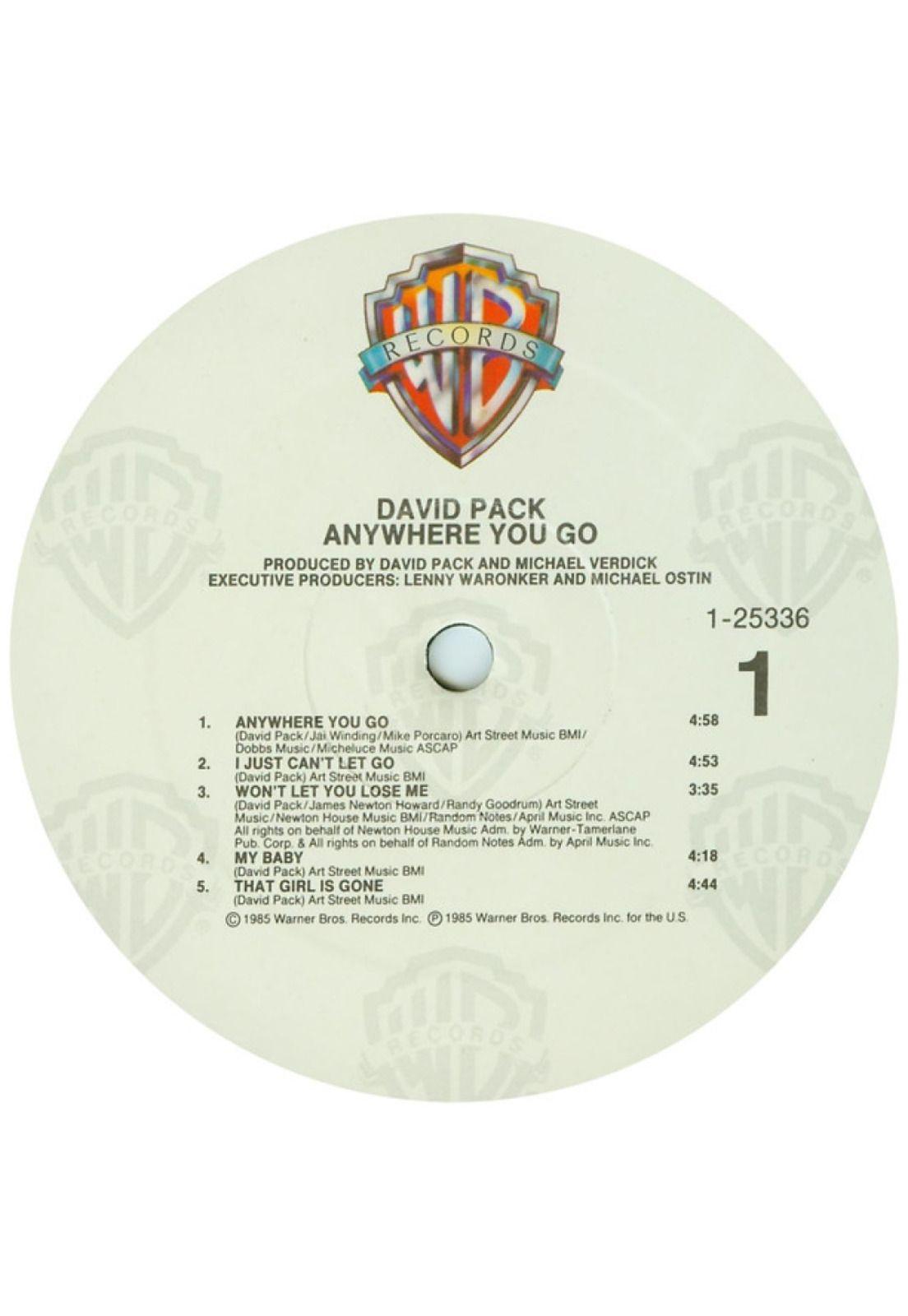 DAVID PACK - ANYWHERE YOU GO | VINILO USADO-2