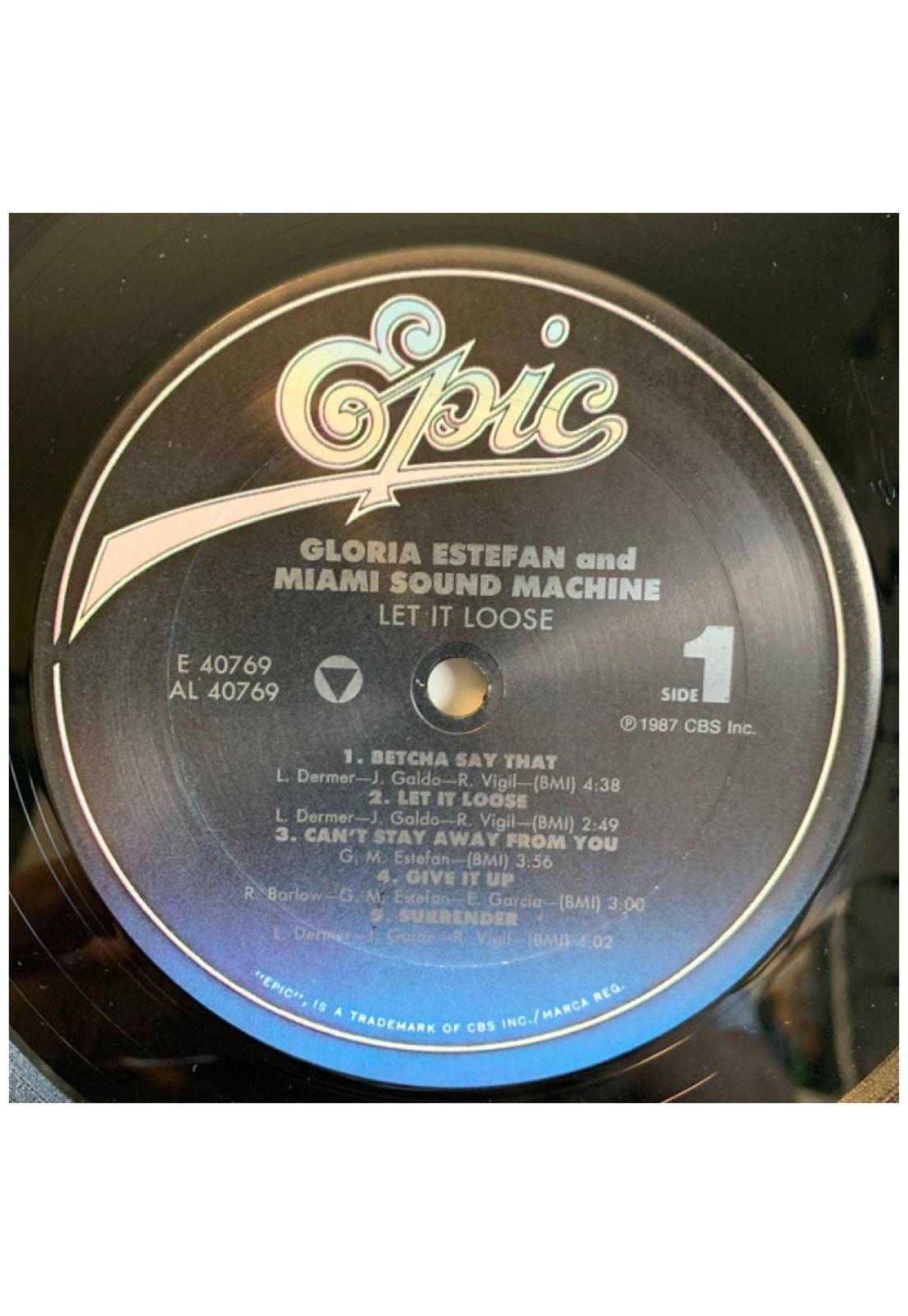 GLORIA ESTEFAN AND MIAMI SOUND MACHINE - LET IT LOOSE | 7" SINGLE USADO-2