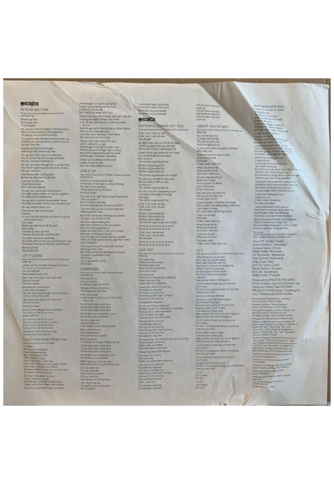 GLORIA ESTEFAN AND MIAMI SOUND MACHINE - LET IT LOOSE | 7" SINGLE USADO-5