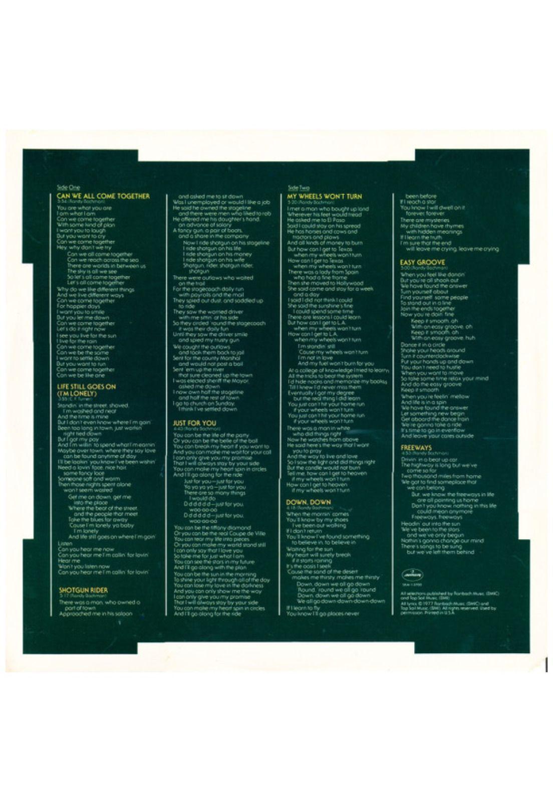 BUCHMAN TURNER OVERDRIVE - FREEWAYS | 7" SINGLE USADO-6