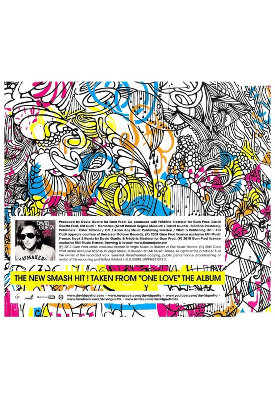 DAVID GUETTA feat. KID CUDI - MEMORIES | CD SINGLE USADO-1