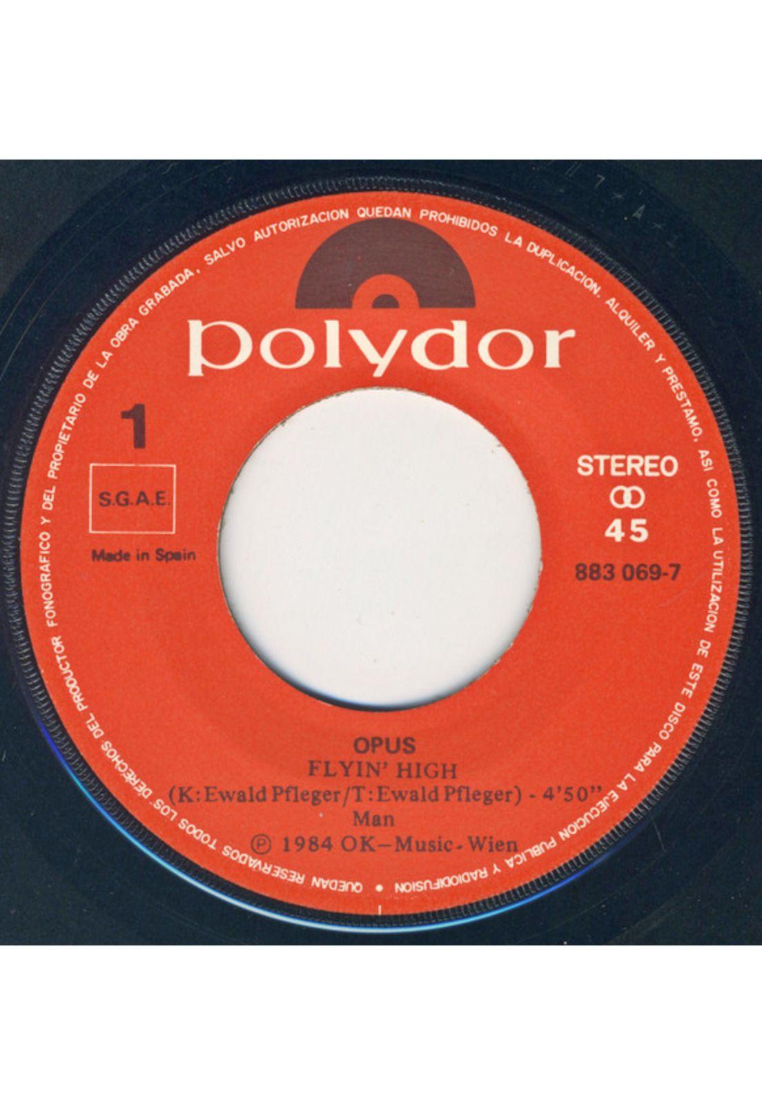 OPUS - POSITIVE/FLYING HIGH (LIVE) | 7" SINGLE VINILO USADO-2