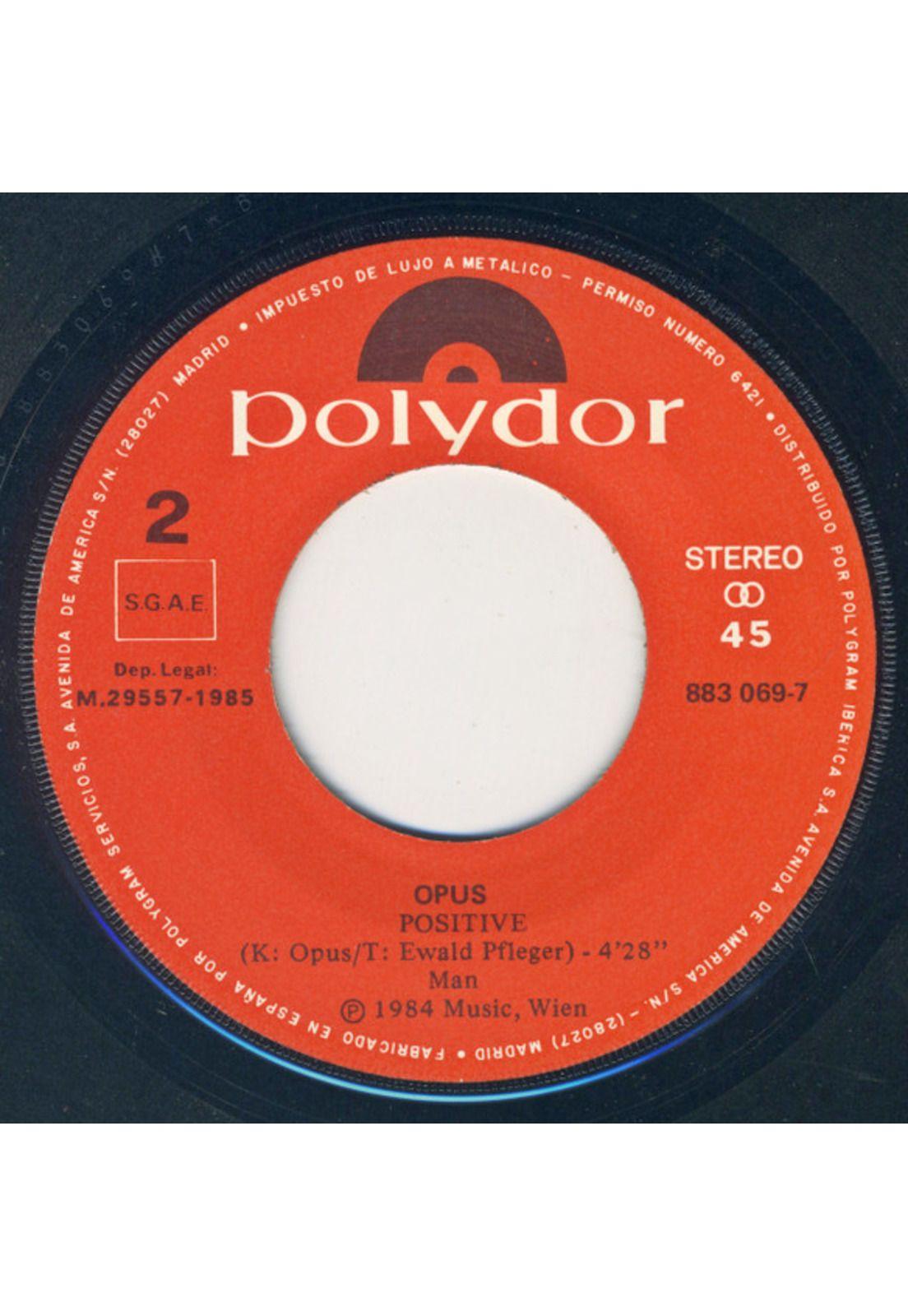 OPUS - POSITIVE/FLYING HIGH (LIVE) | 7" SINGLE VINILO USADO-3