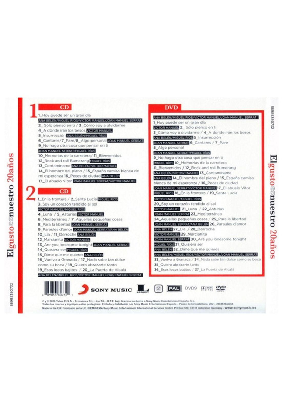 EL GUSTO ES NUESTRO - VARIOS (2CD+DVD) | CD-1