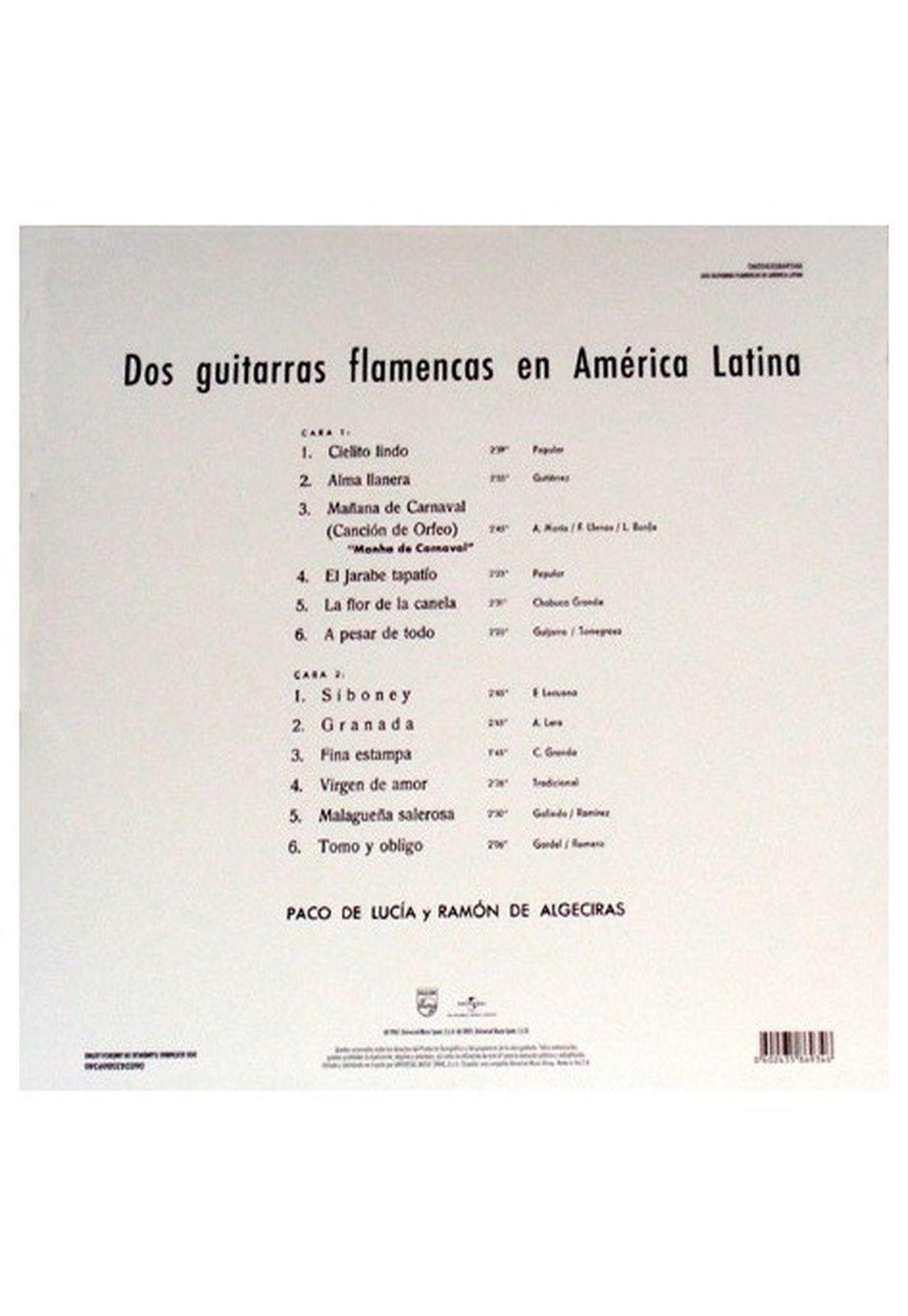 PACO DE LUCIA - DOS GUITARRAS FLAMENCAS EN AMERICA LATINA | VINILO-3