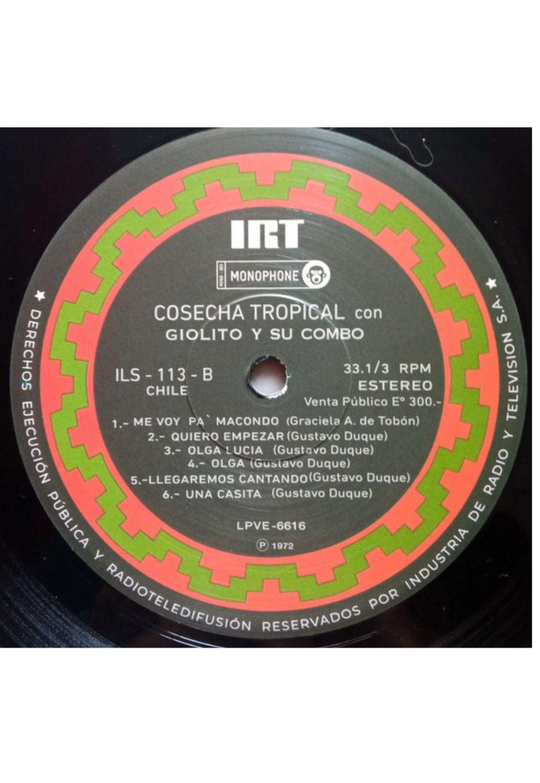 GIOLITO Y SU COMBO - COSECHA TROPICAL VINILO-3