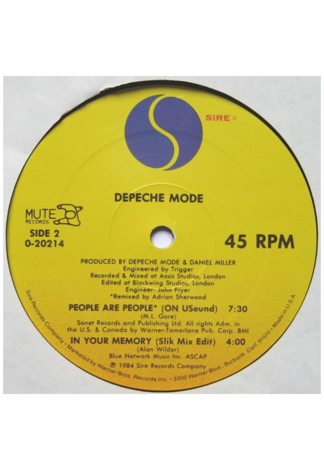 DEPECHE MODE - PEOPLE ARE PEOPLE | 12" MAXI SINGLE VINILO USADO-3