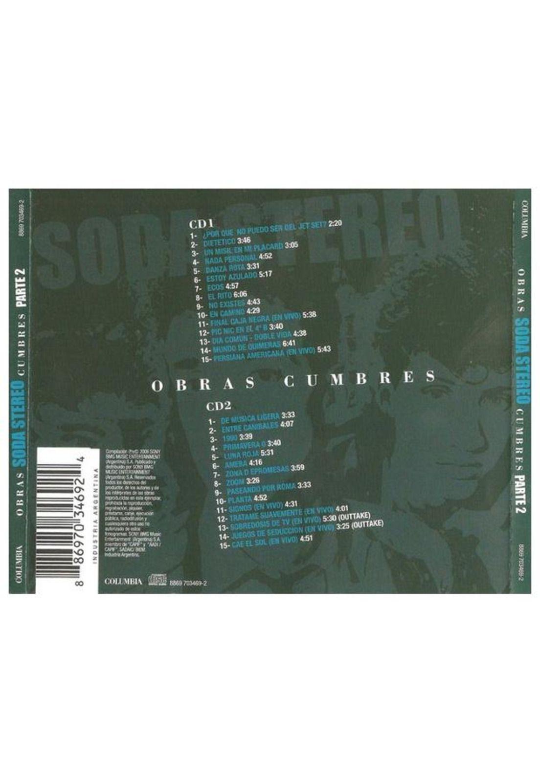 SODA STEREO - OBRAS CUMBRES PARTE 2 (2CD) | CD-1