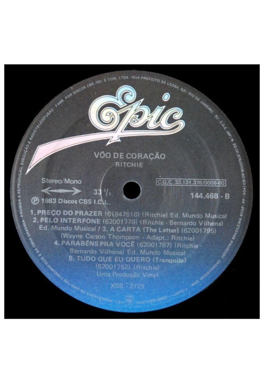 RITCHIE - VOO DE CORACAO | VINILO USADO-5