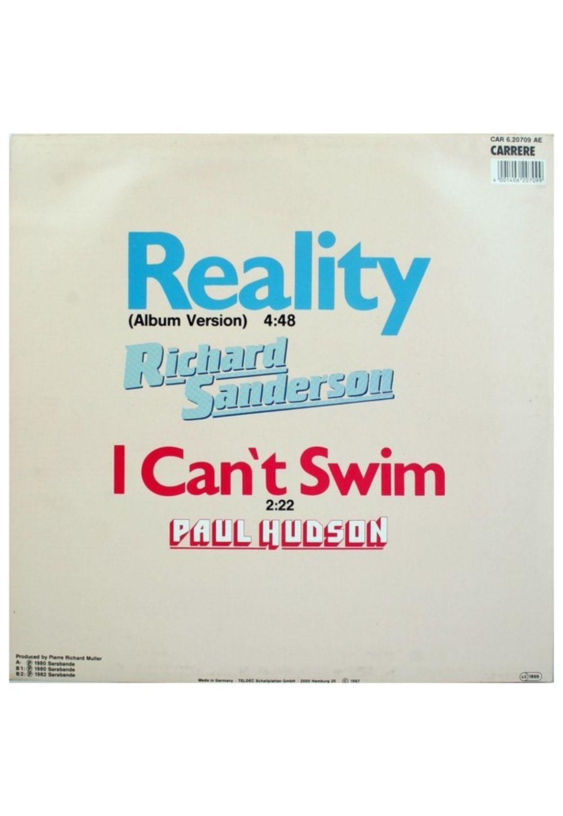 RICHARD SANDERSON - REALITY | 12" MAXI SINGLE USADO-1
