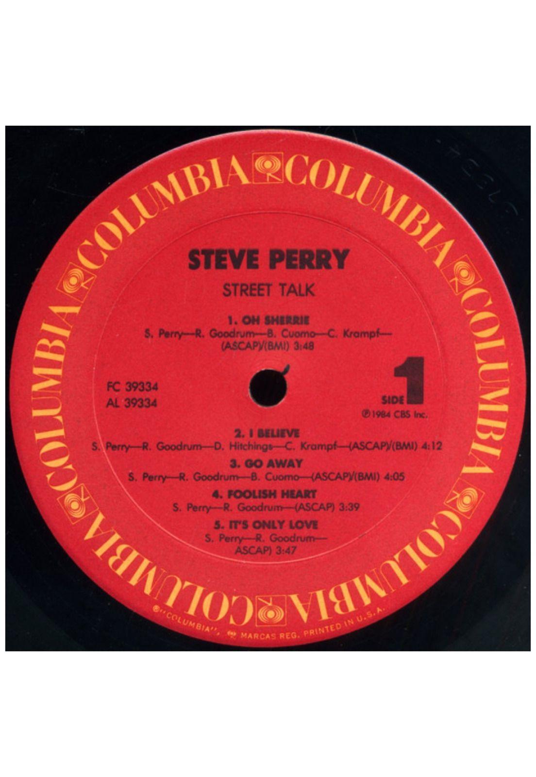 STEVE PERRY - STREET TALK | VINILO USADO-2