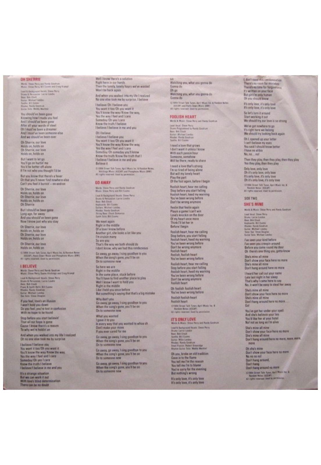 STEVE PERRY - STREET TALK | VINILO USADO-4