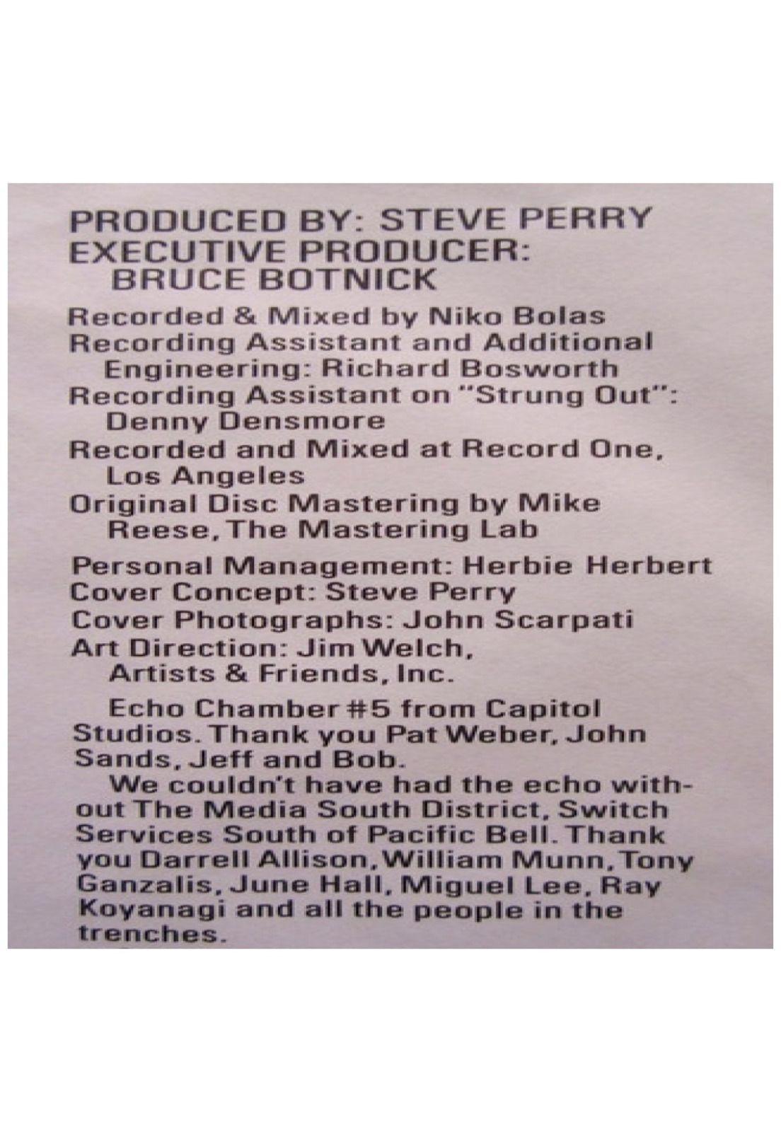 STEVE PERRY - STREET TALK | VINILO USADO-7