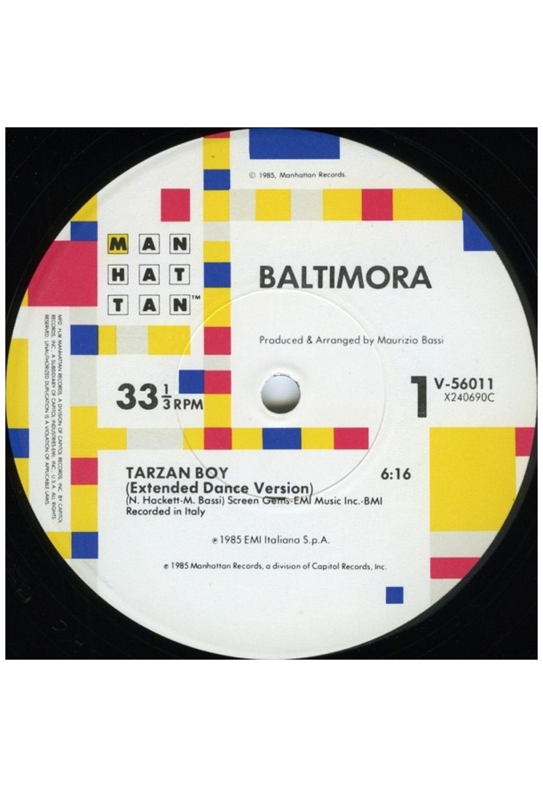 BALTIMORA - TARZAN BOY (PROMO COPY) | 12" MAXI SINGLE VINILO USADO-2
