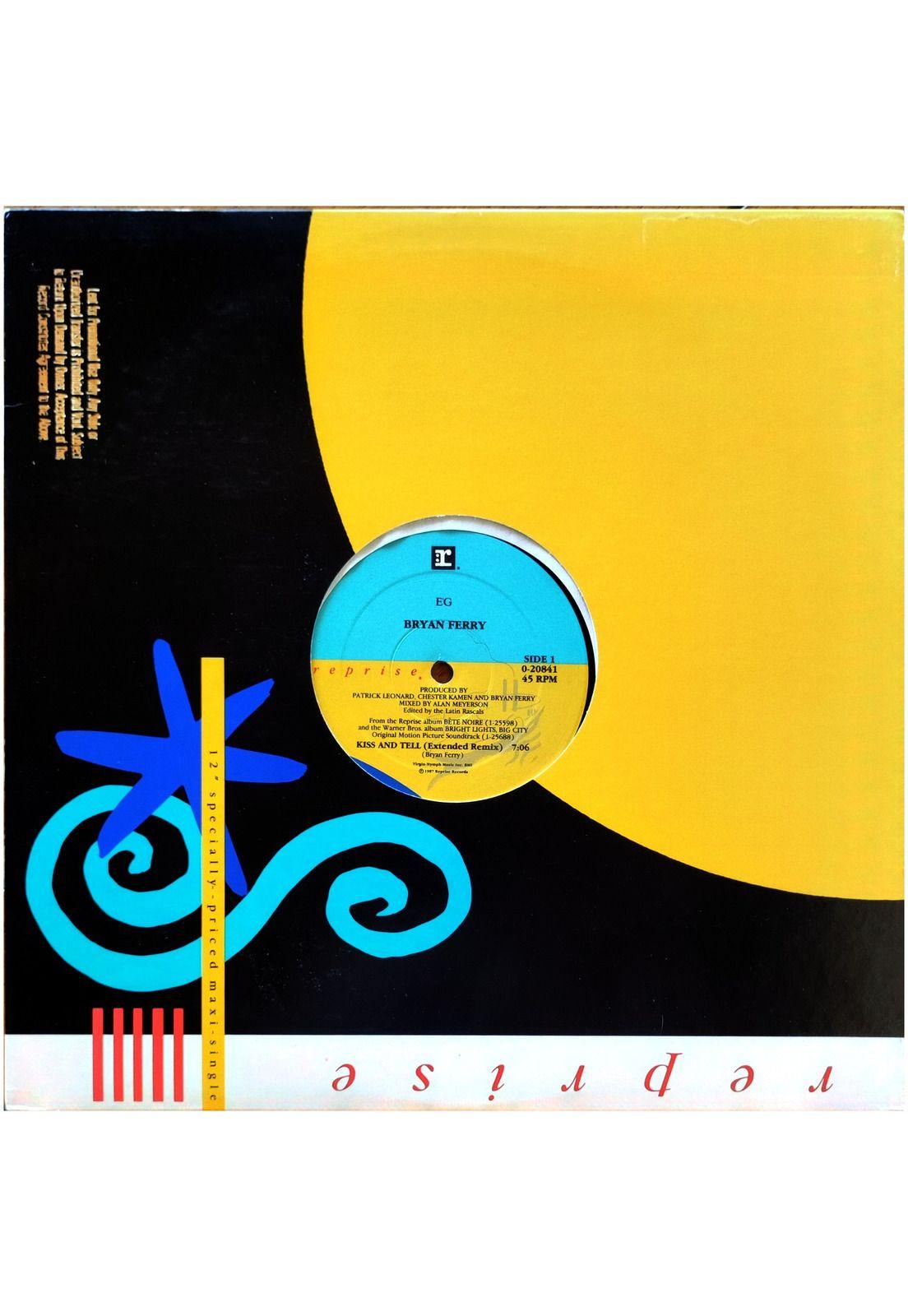 BRYAN FERRY - KISS & TELL | 12'' MAXI SINGLE VINILO USADO-0