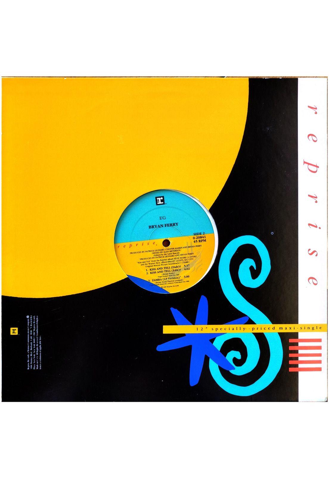 BRYAN FERRY - KISS & TELL | 12'' MAXI SINGLE VINILO USADO-1