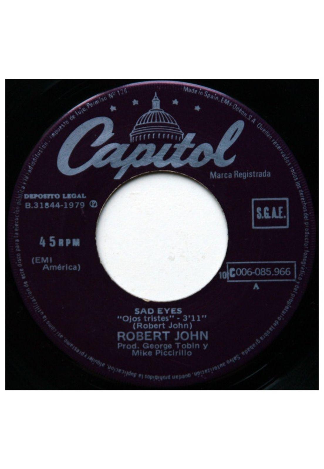 ROBERT JOHN - SAD EYES/OJOS TRISTES | 7" SINGLE VINILO USADO-2