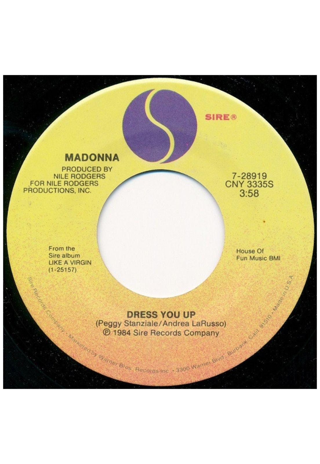 MADONNA - DRESS YOU UP | 7" SINGLE USADO-2