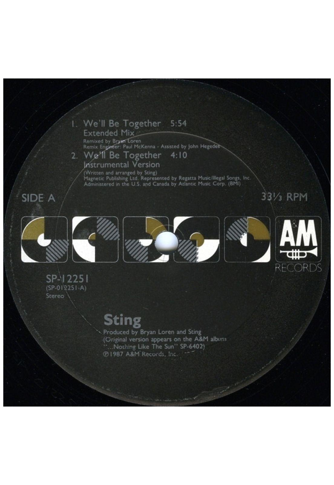 STING - WILL BE TOGETHER | 12" MAXI SINGLE VINILO USADO-2