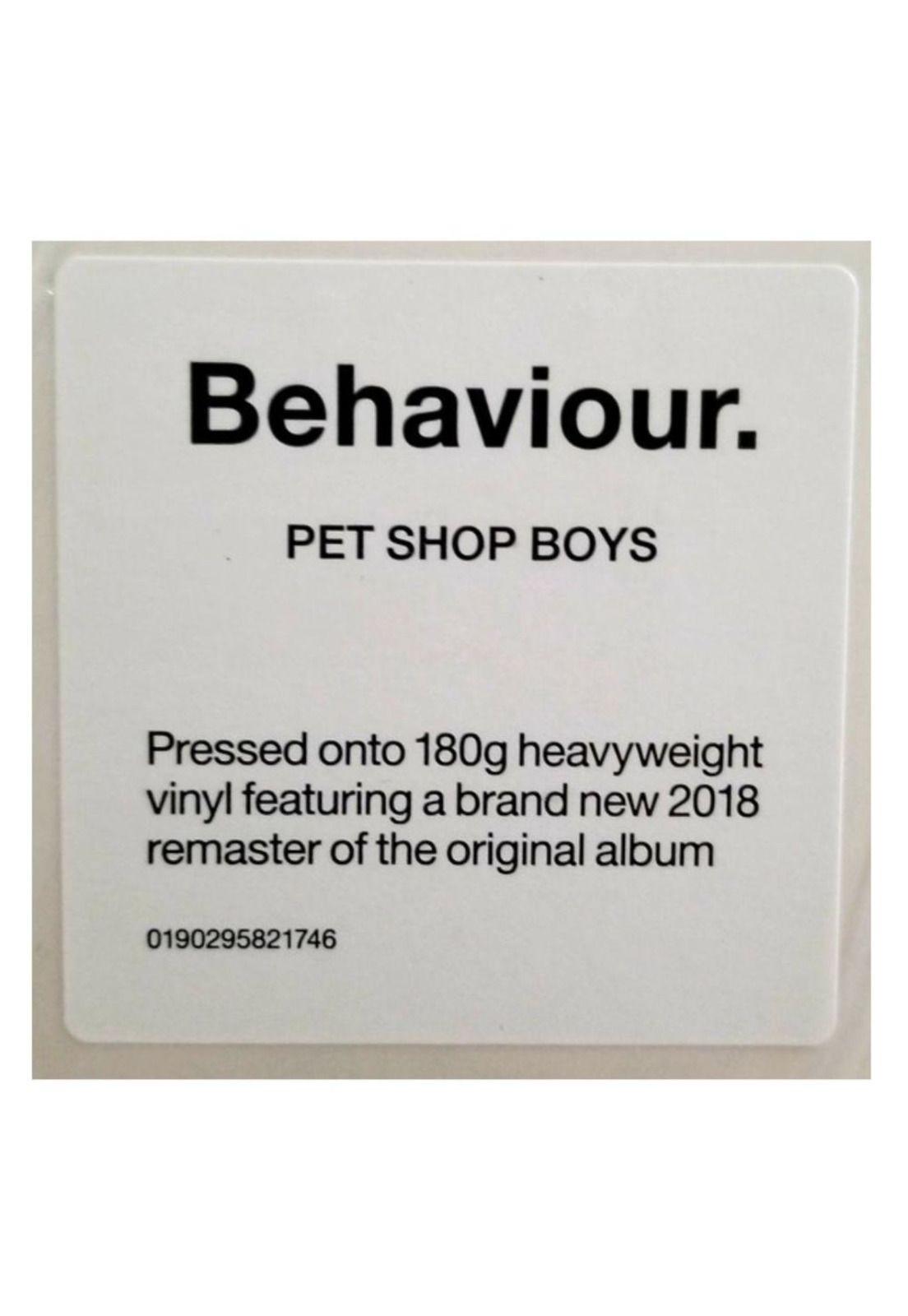 PET SHOP BOYS - BEHAVIOUR | VINILO-2