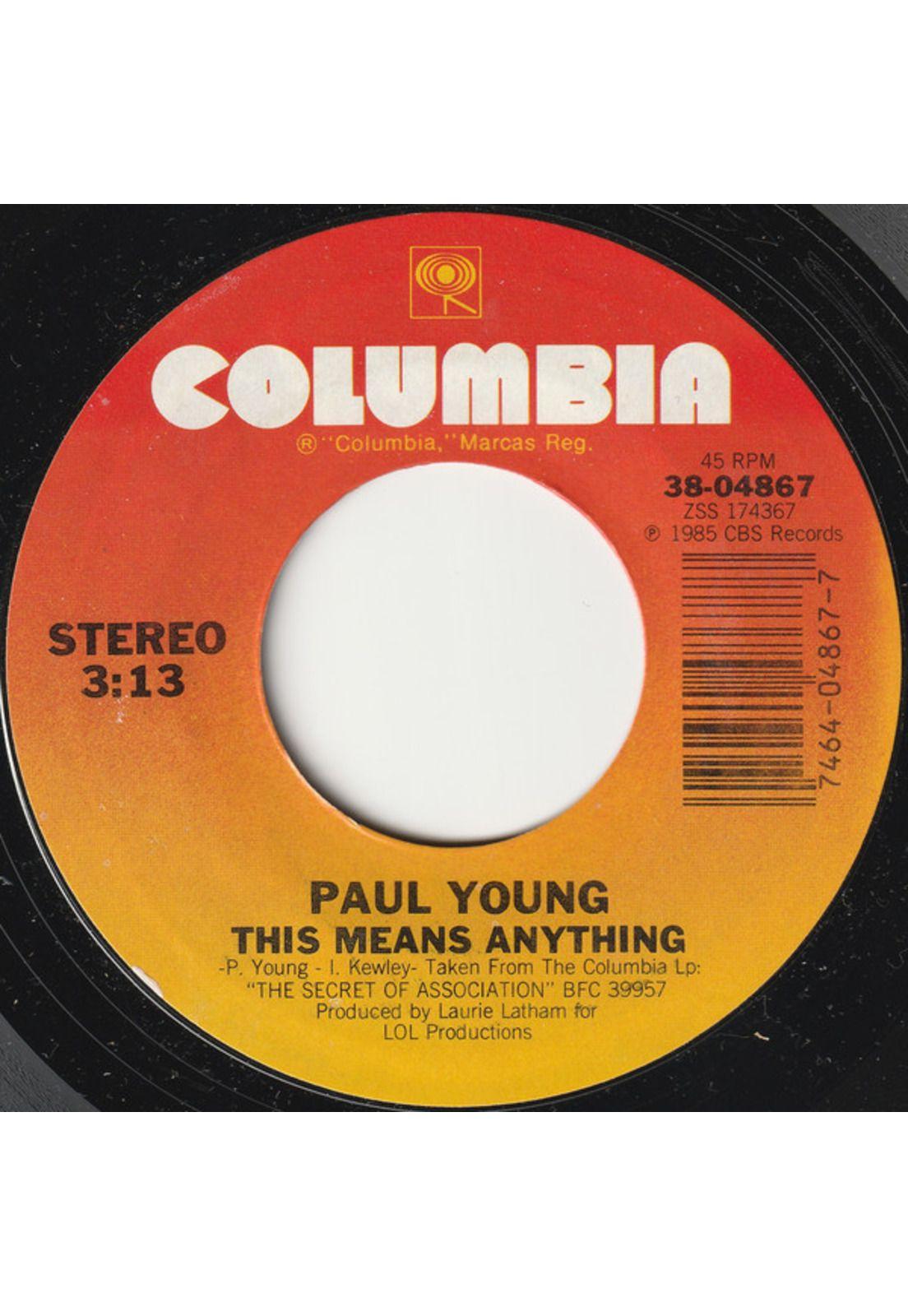 PAUL YOUNG - EVERYTIME YOU GO AWAY | 7" SINGLE VINILO USADO-2