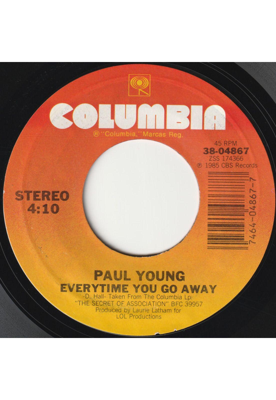 PAUL YOUNG - EVERYTIME YOU GO AWAY | 7" SINGLE VINILO USADO-3
