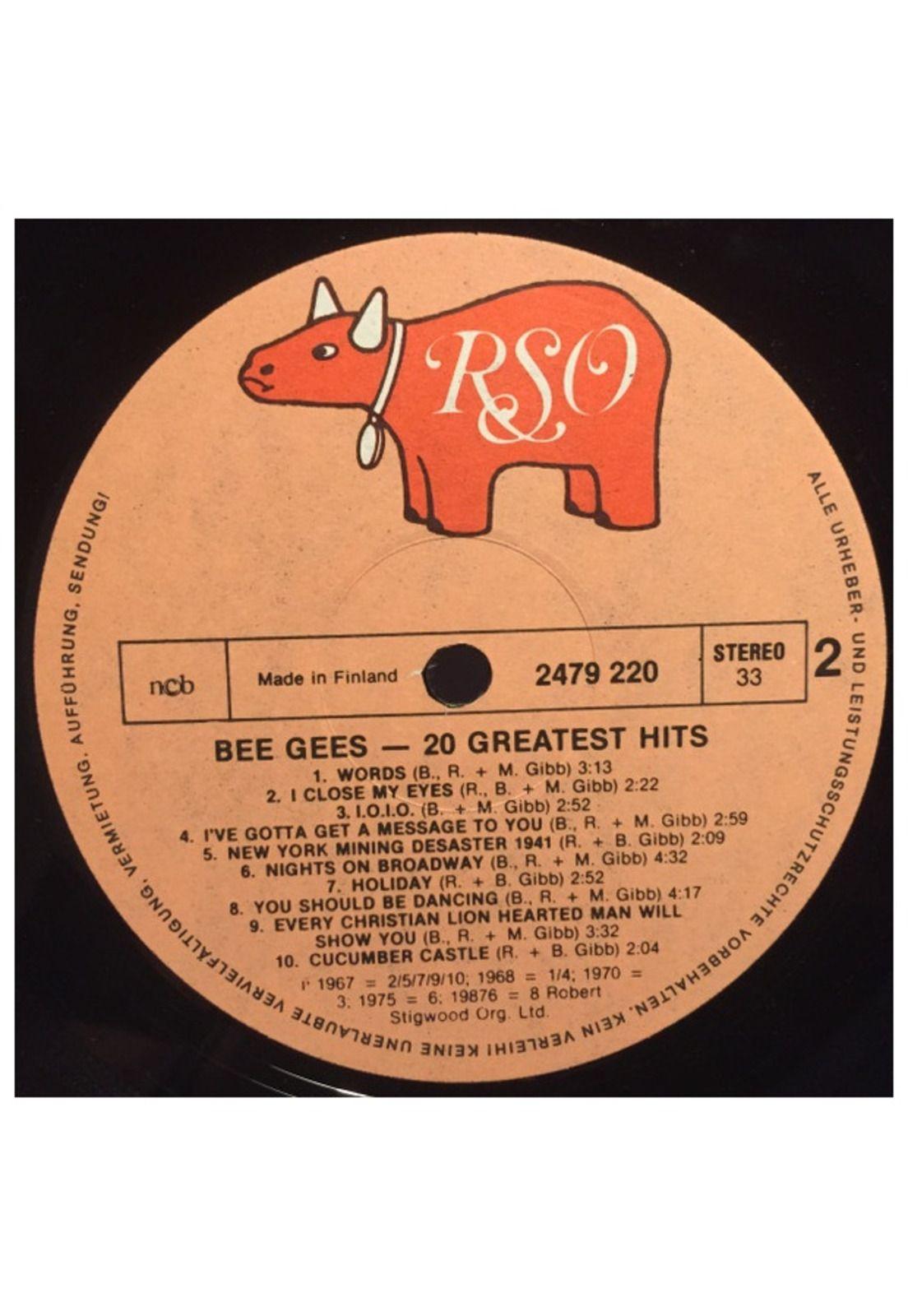 BEE GEES - 20 GREATEST HITS | VINILO USADO-2