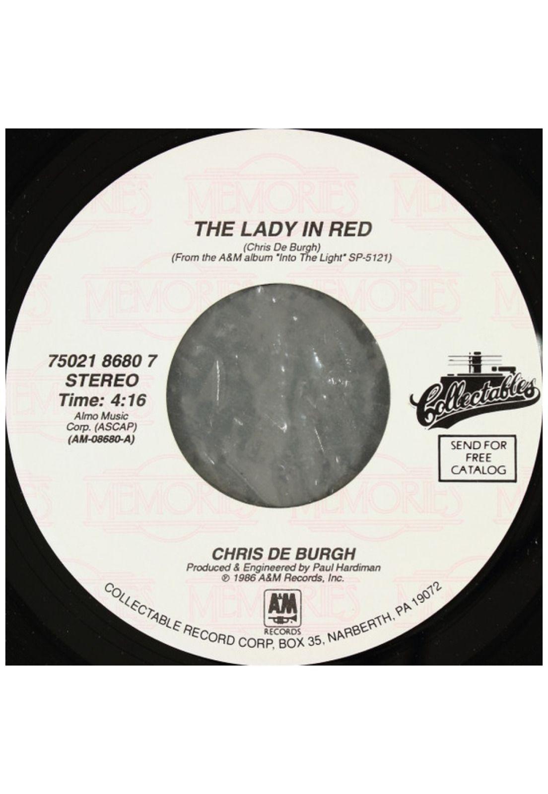 CHRIS DE BURGH - THE LADY IN RED | 7" SINGLE USADO-0