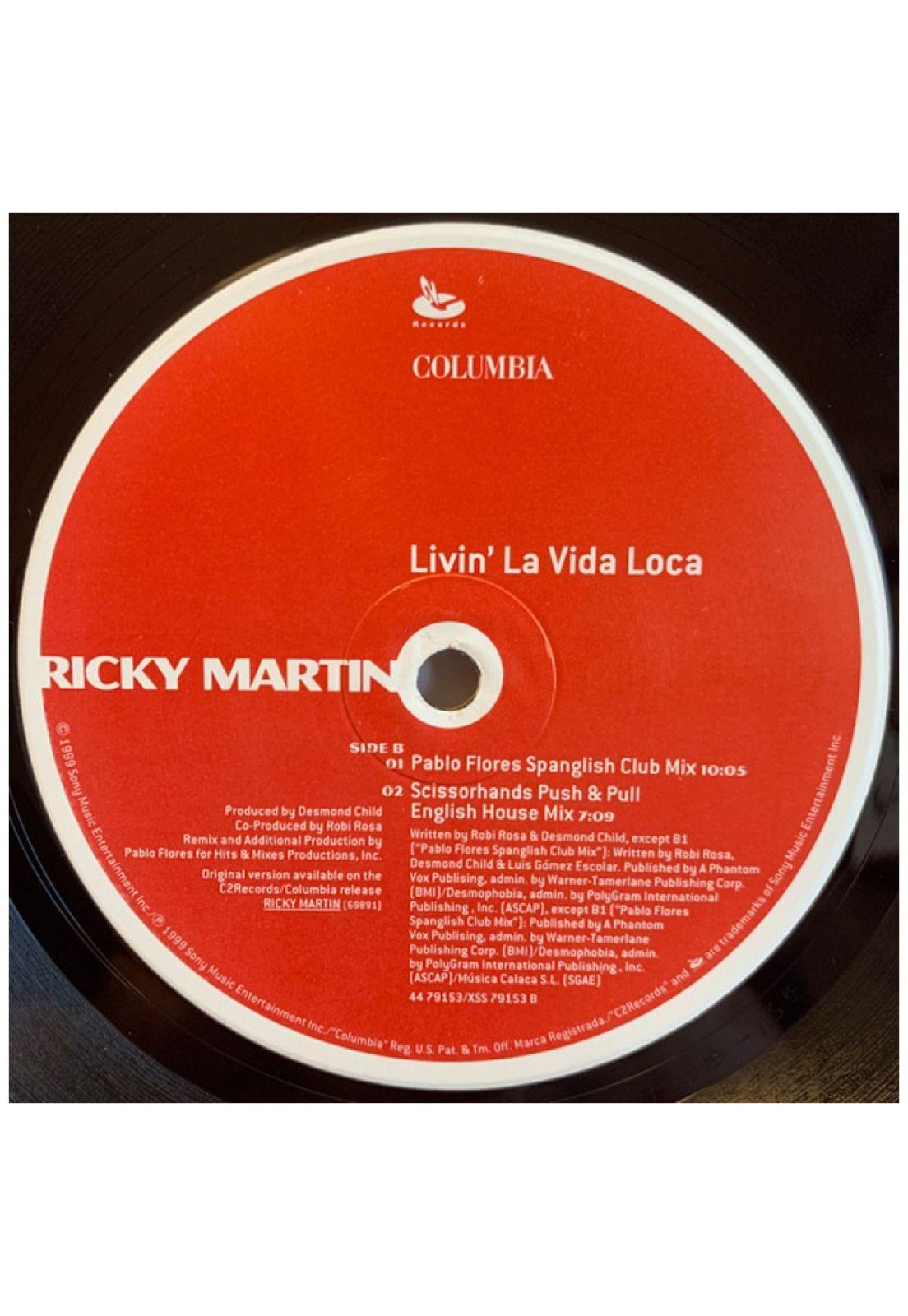 RICKY MARTIN - LIVIN' LA VIDA LOCA | 12" MAXI SINGLE VINILO USADO-3
