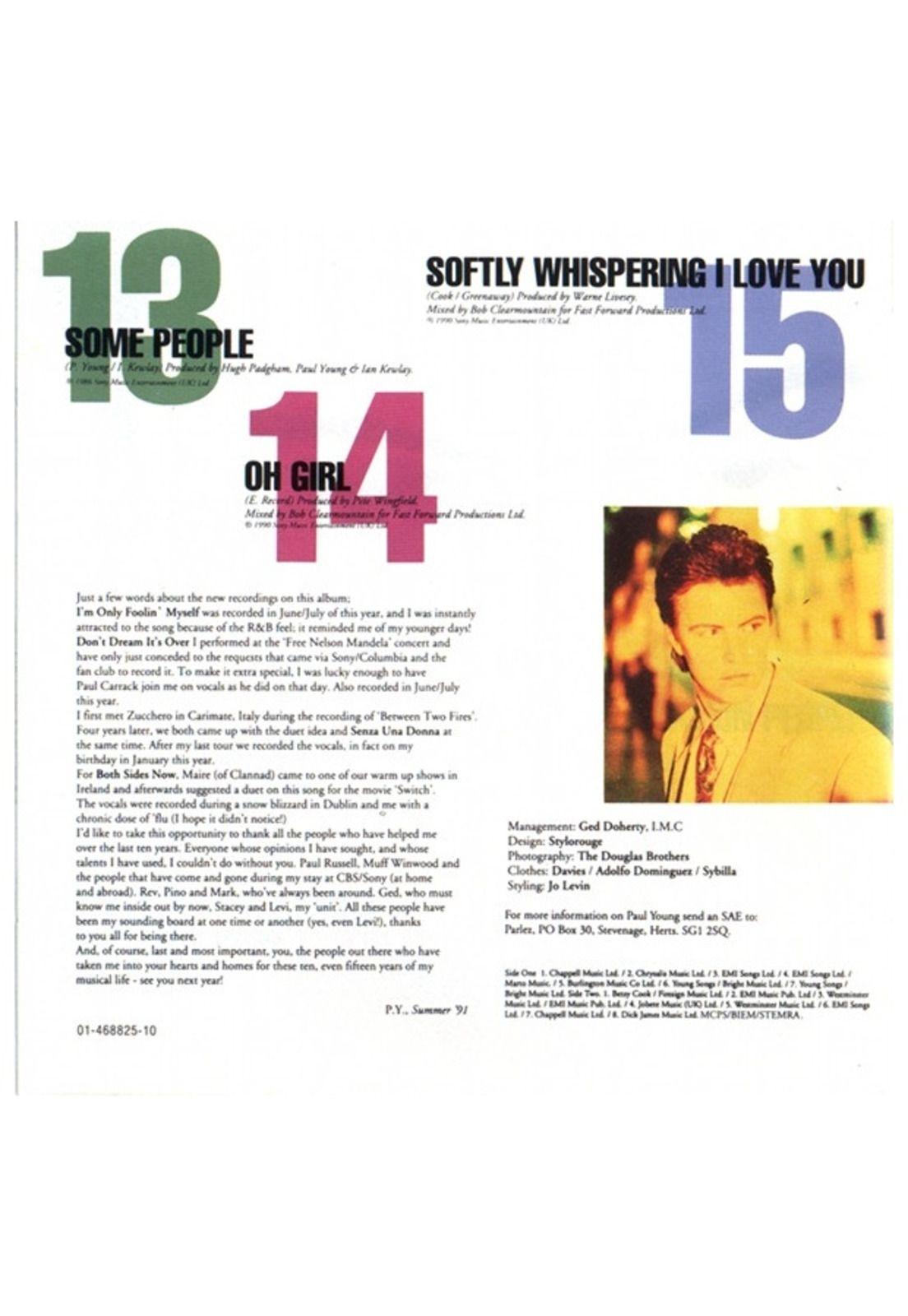 PAUL YOUNG - FROM TIME TO TIME: SINGLES COLLECTION | CD-7