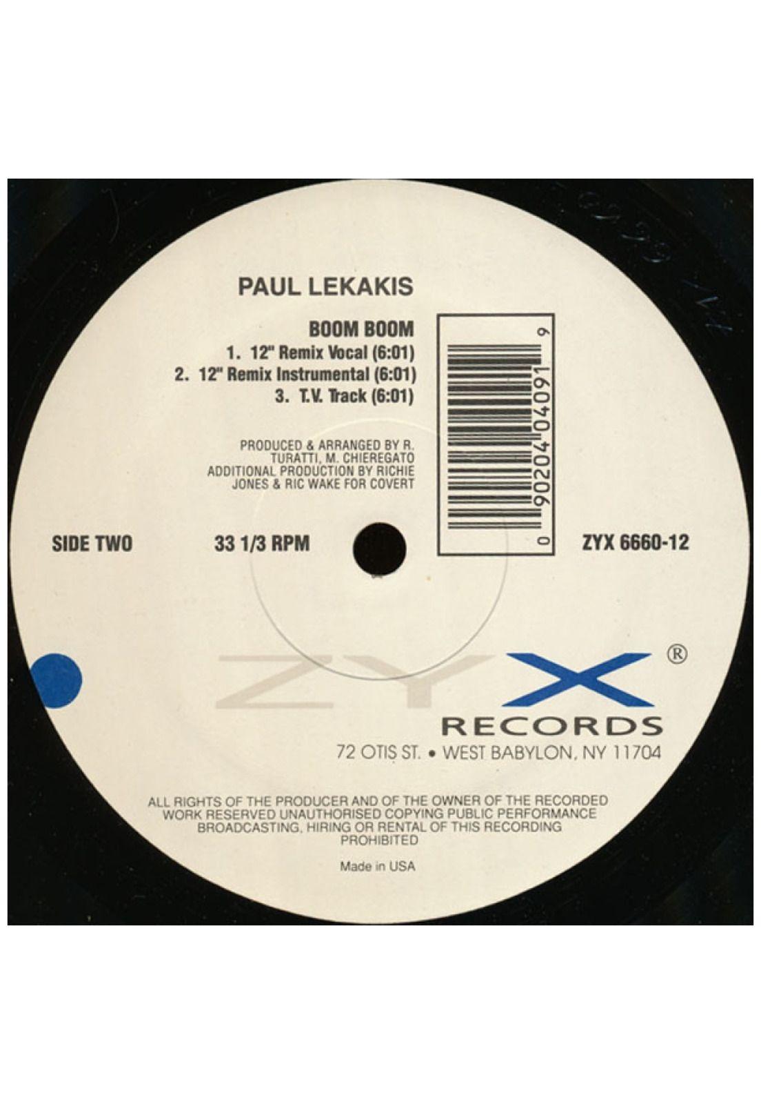 PAUL LEKAKIS - BOOM BOOM (LET'S GO BACK TO MY ROOM) | 12" MAXI SINGLE VINILO USADO-3