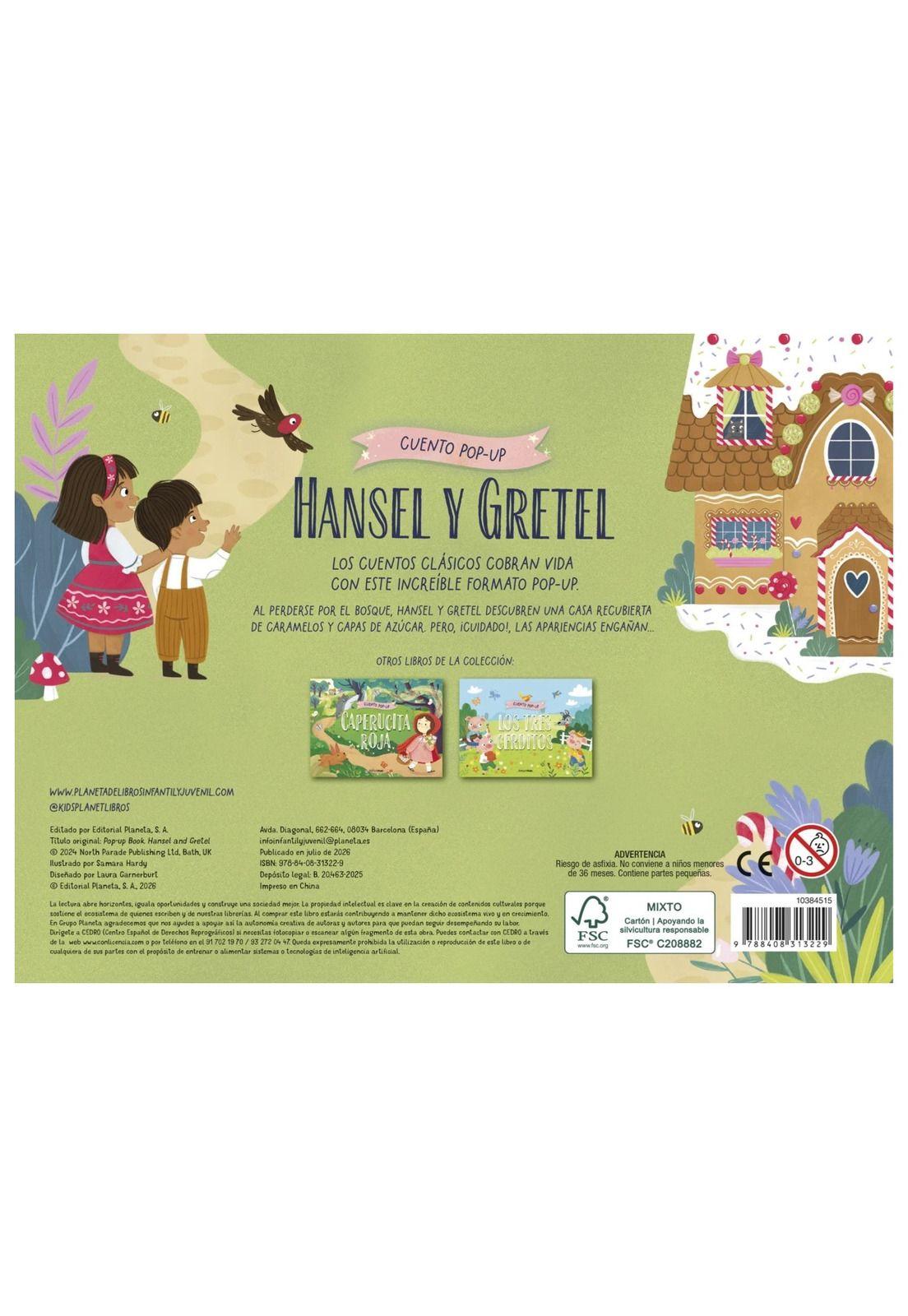 HANSEL Y GRETEL. CUENTO POP-UP (CARTONÉ) - SAMARA HARDY | LIBRO-1