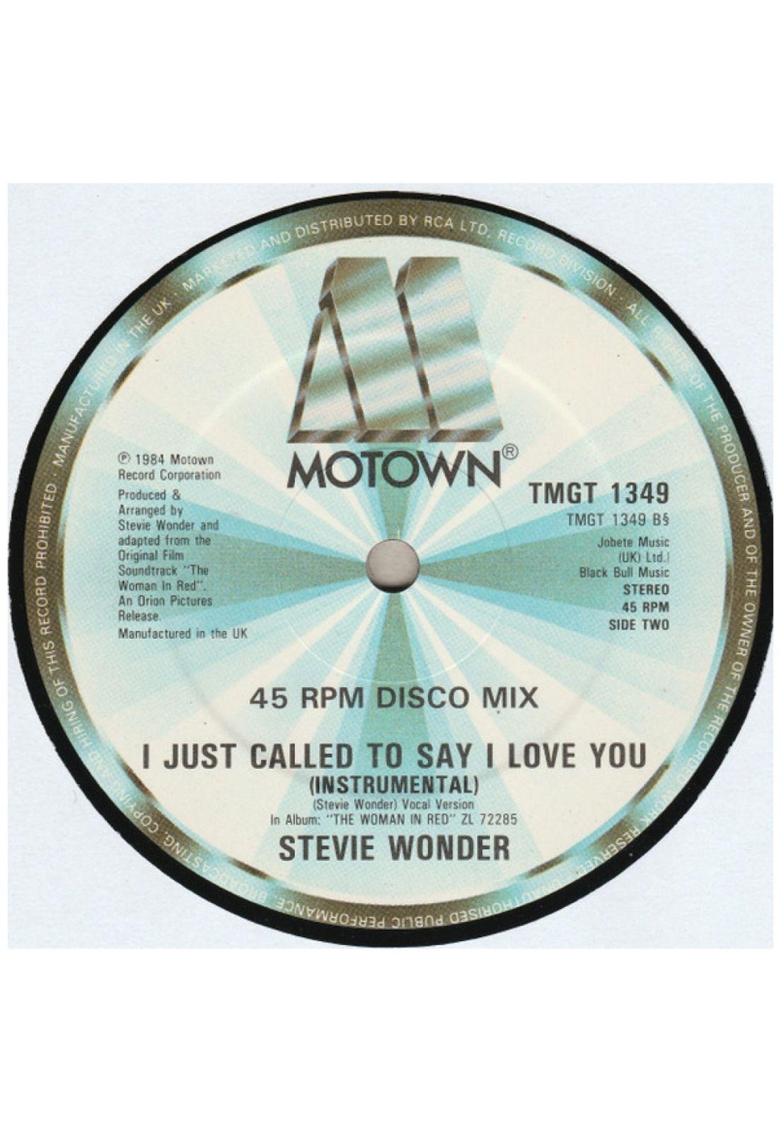 STEVIE WONDER - I JUST CALL TO SAY I LOVE YOU (VDE-NUEVO/SELLADO) | 12" MAXI SINGLE VINILO-3
