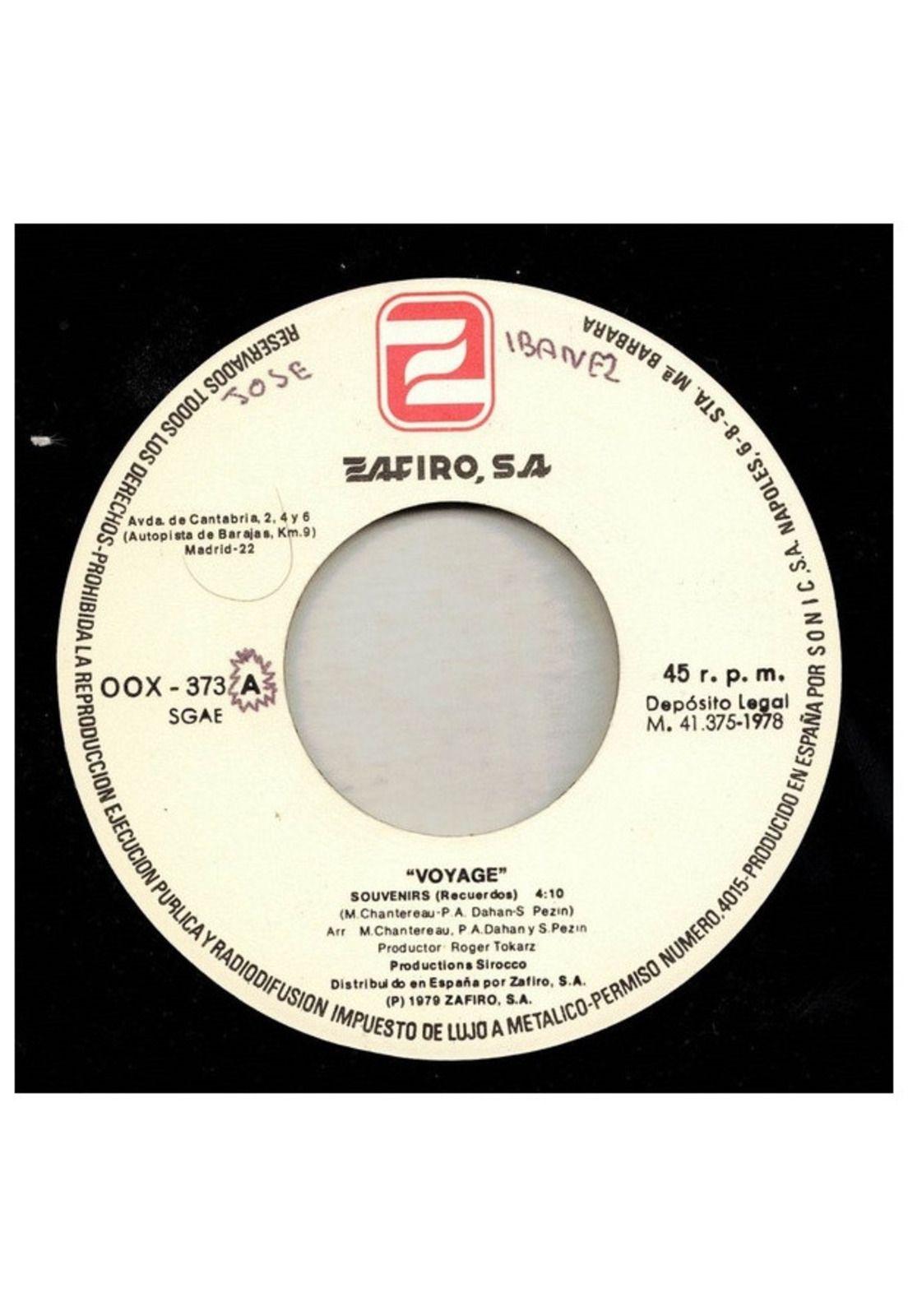 VOYAGE - SOUVENIRS | 7" SINGLE USADO-2