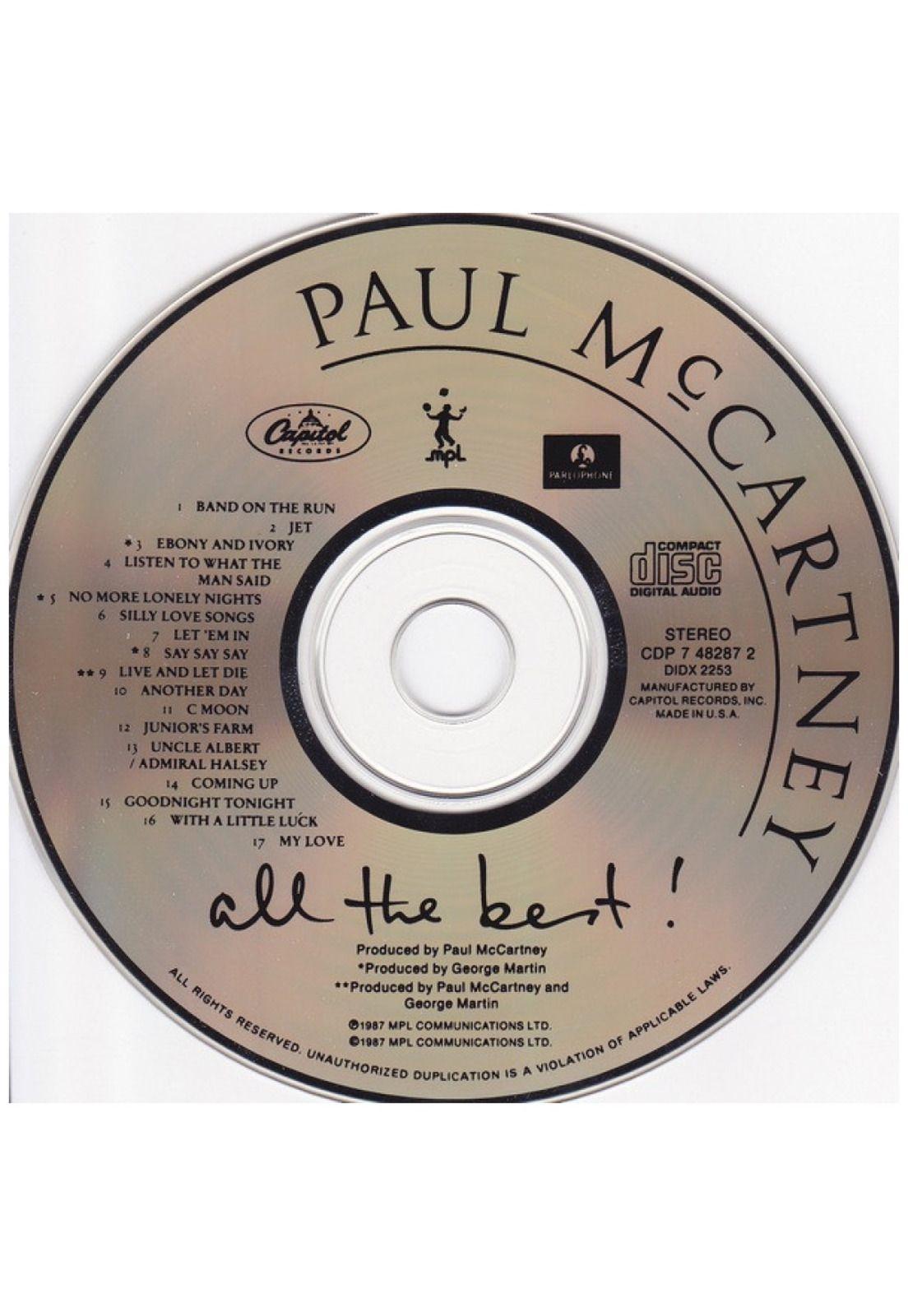 PAUL McCARTNEY - ALL THE BEST | CD USADO-2