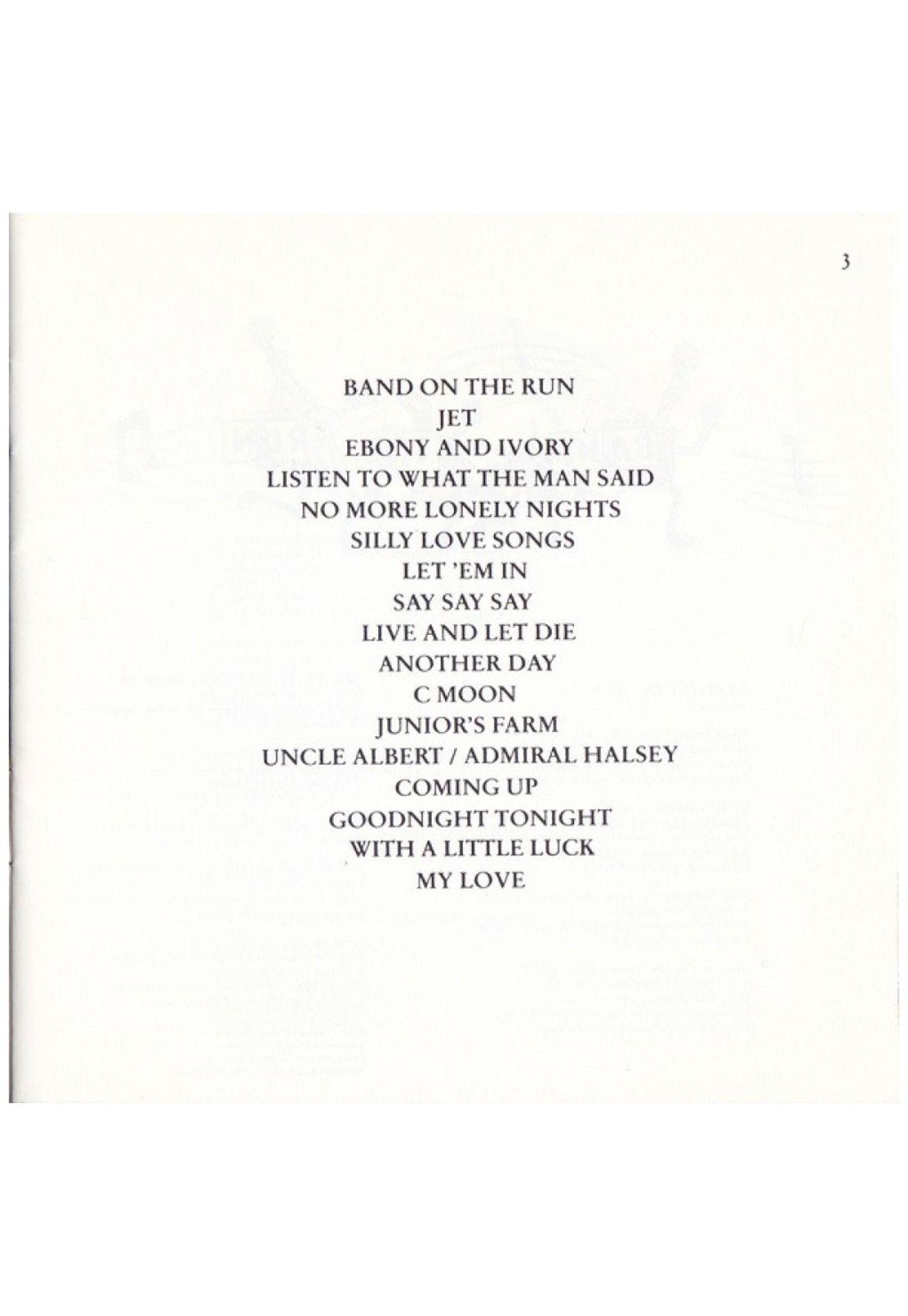 PAUL McCARTNEY - ALL THE BEST | CD USADO-4