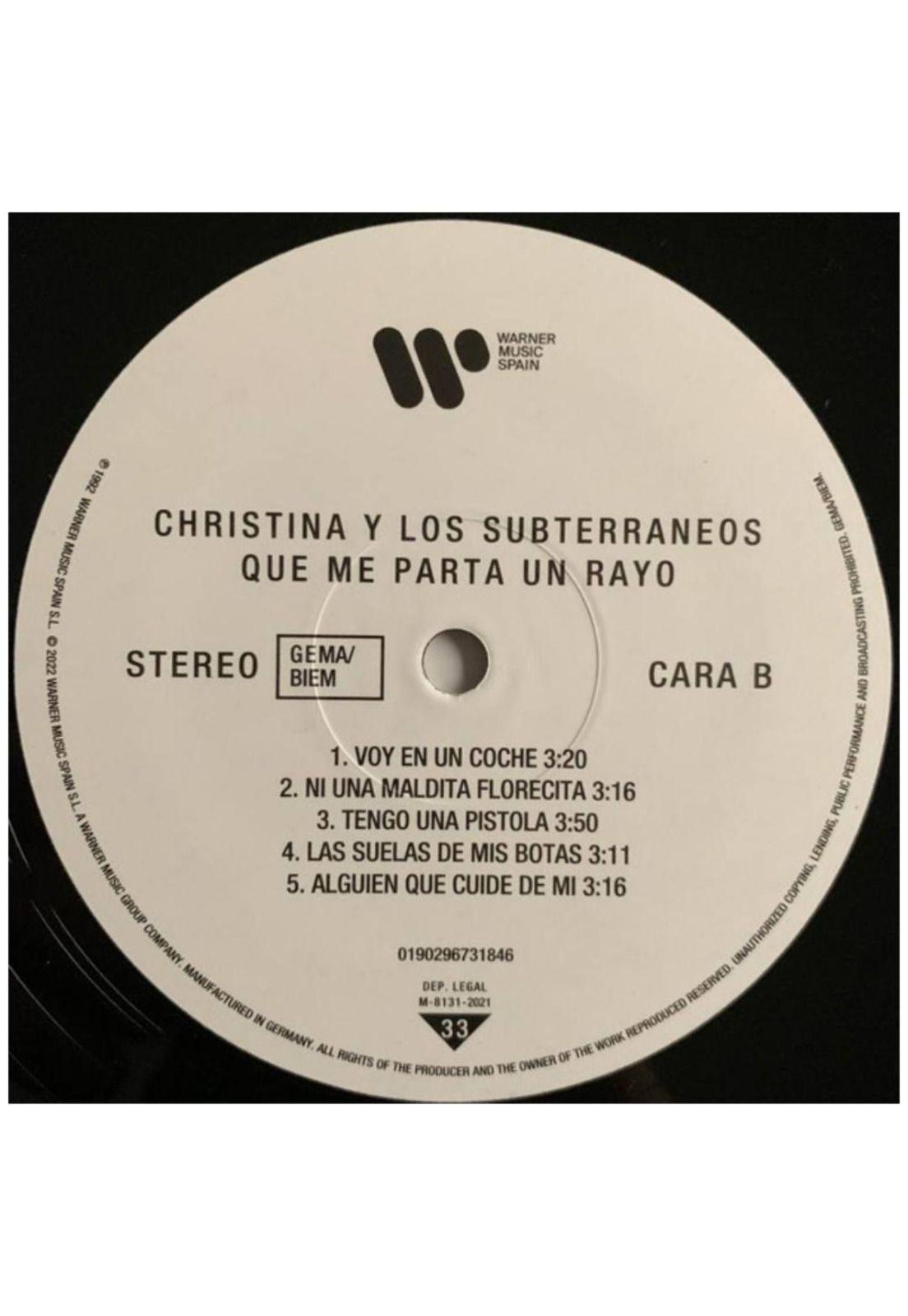 CHRISTINA Y LOS SUBTERRANEOS - QUE ME PARTA UN RAYO (LP+CD) | VINILO-4