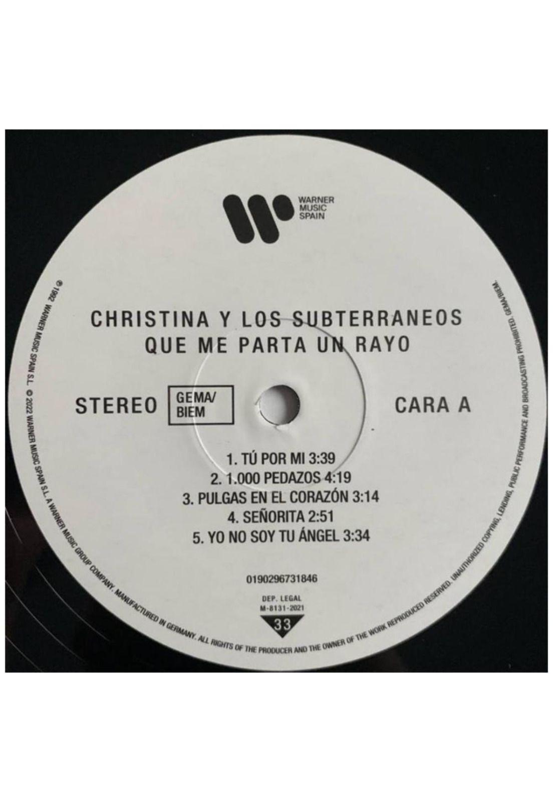 CHRISTINA Y LOS SUBTERRANEOS - QUE ME PARTA UN RAYO (LP+CD) | VINILO-6