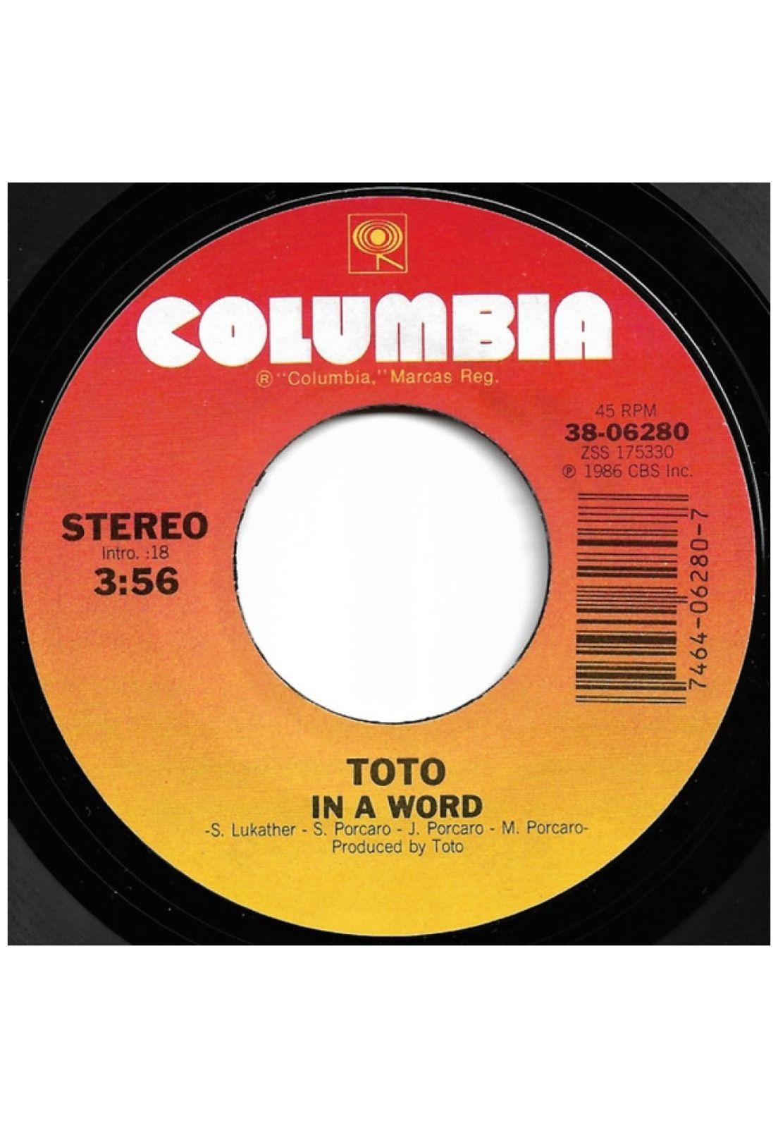 TOTO - I'LL BE OVER YOU | 7" SINGLE USADO-3