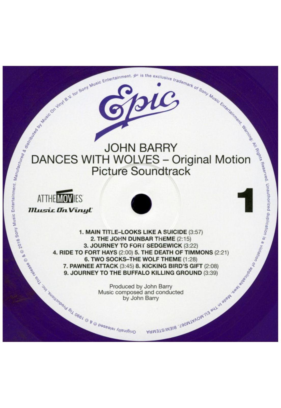 DANCE WITH THE WOLVES - SOUNDTRACK VINILO-2