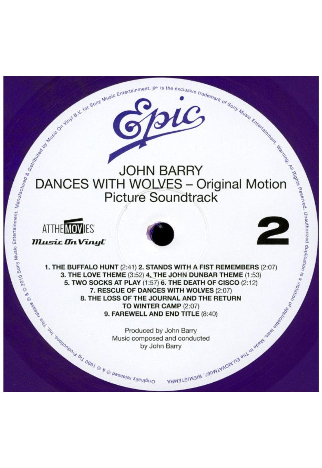 DANCE WITH THE WOLVES - SOUNDTRACK VINILO-3