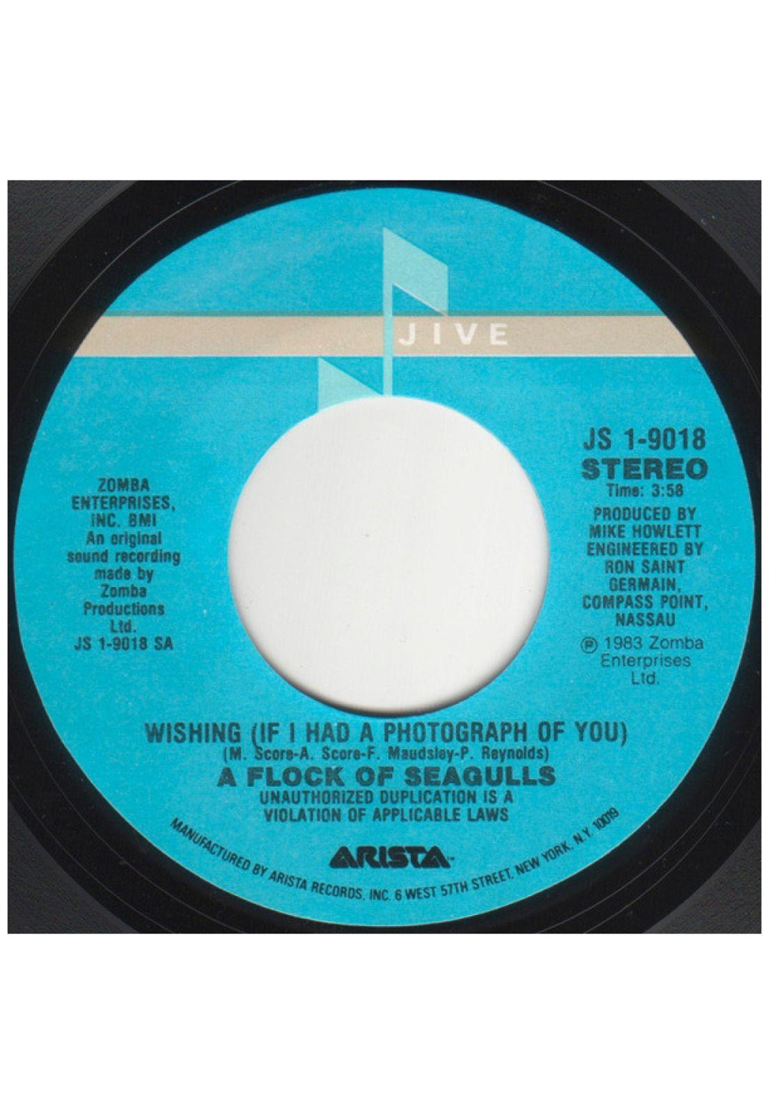 A FLOCK OF SEAGULS - WISHING (IF A HAD A PHOTOGRAFH OF YOU) | 7" SINGLE USADO-2