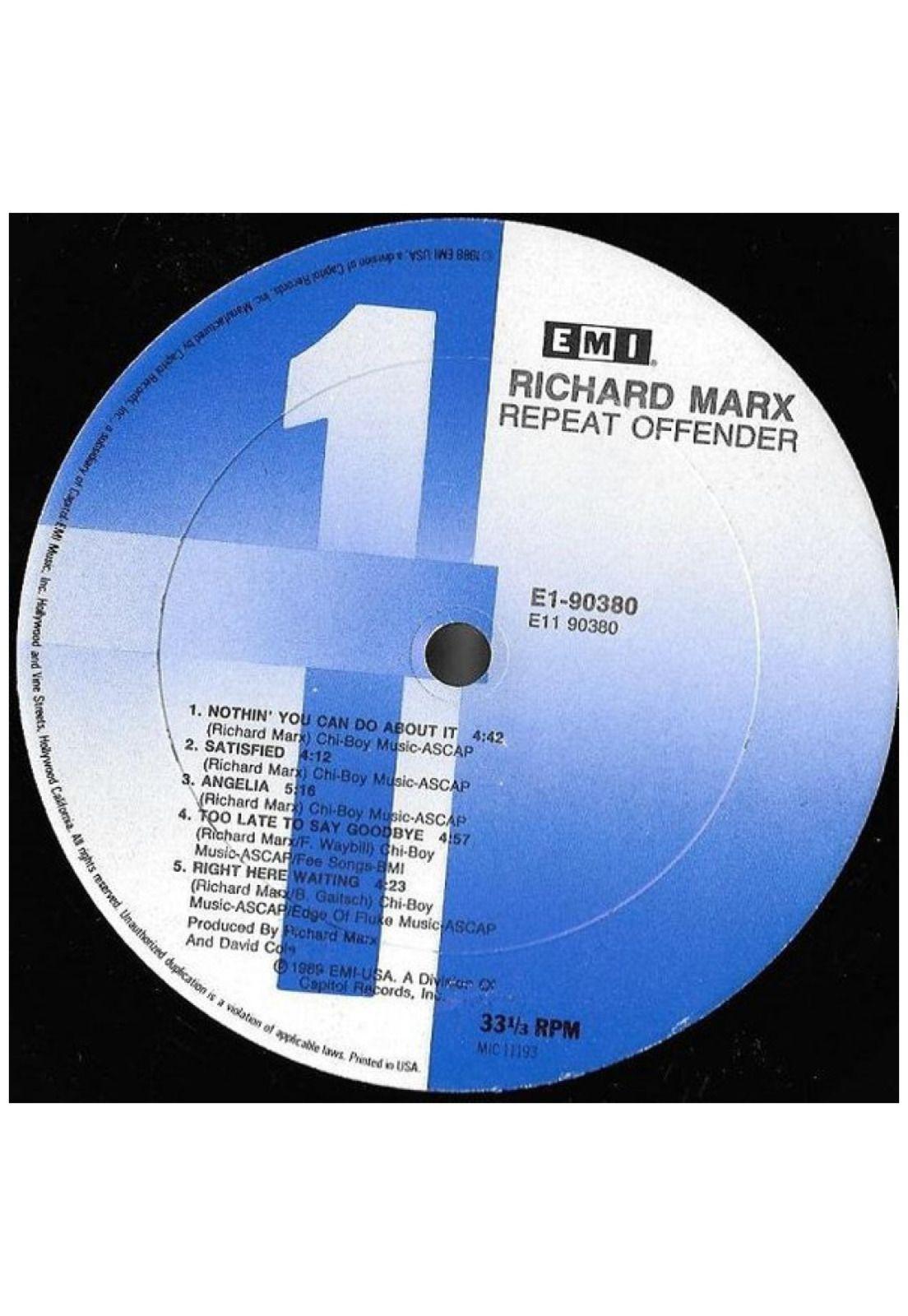 RICHARD MARX - REPEAT OFFENDER | VINILO USADO-2