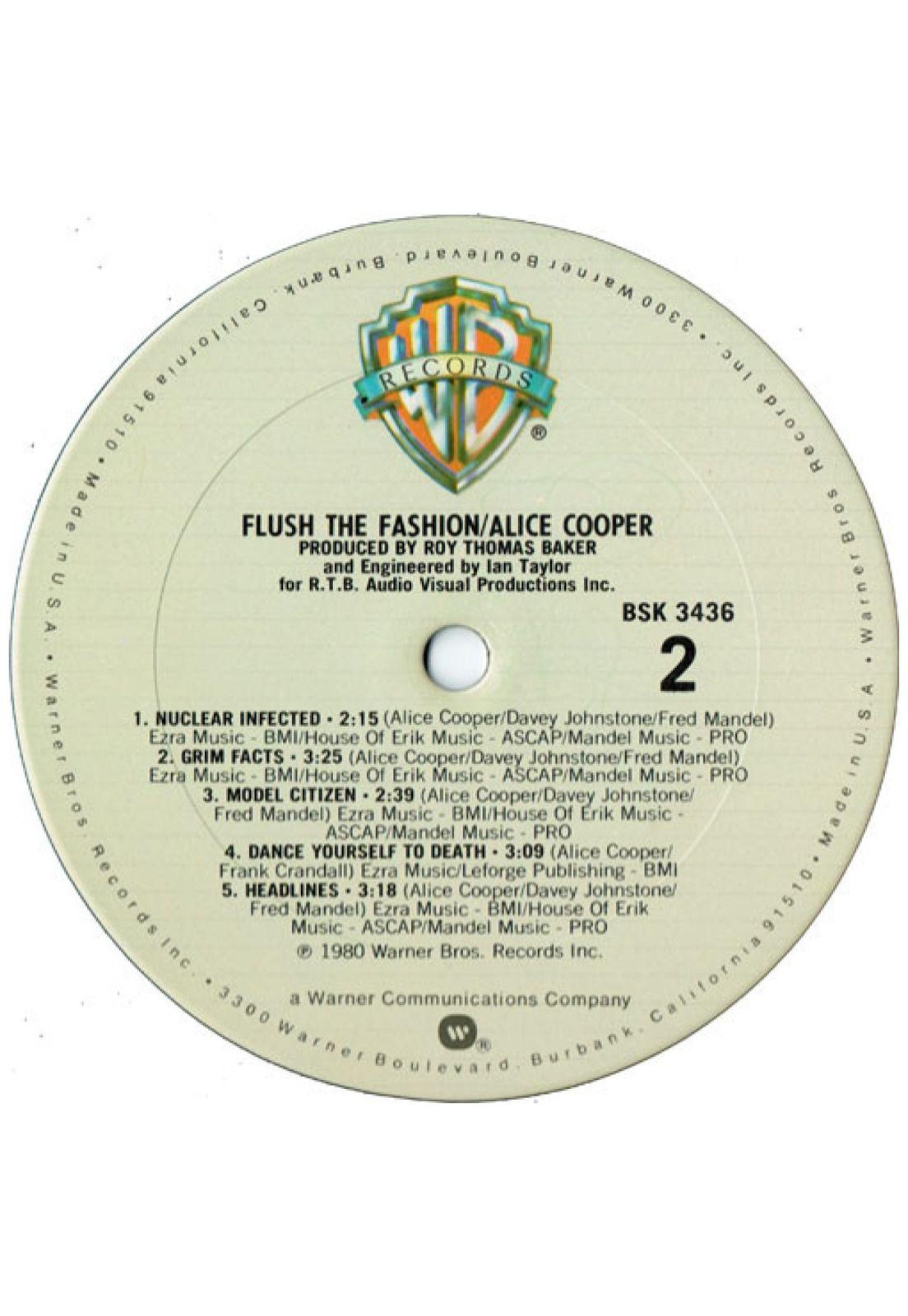ALICE COOPER - FLUSH THE FASHION | VINILO USADO-5