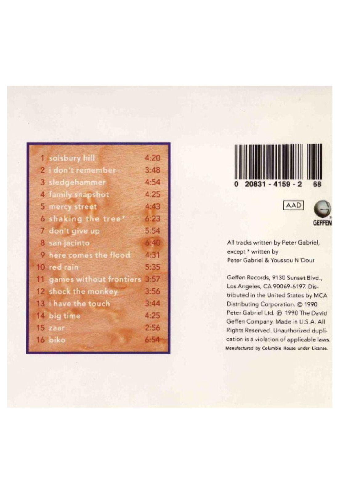 PETER GABRIEL - SHAKING THE TREE: 16 GOLDEN HITS | CD USADO-1