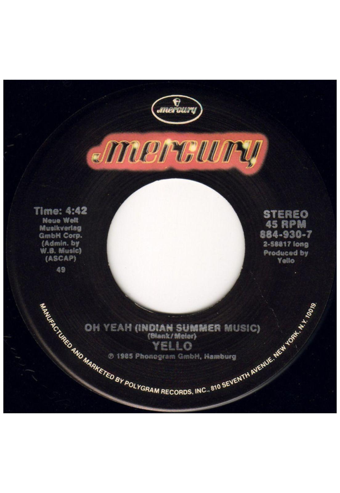 YELLO - OH YEAH | 7" SINGLE USADO-3