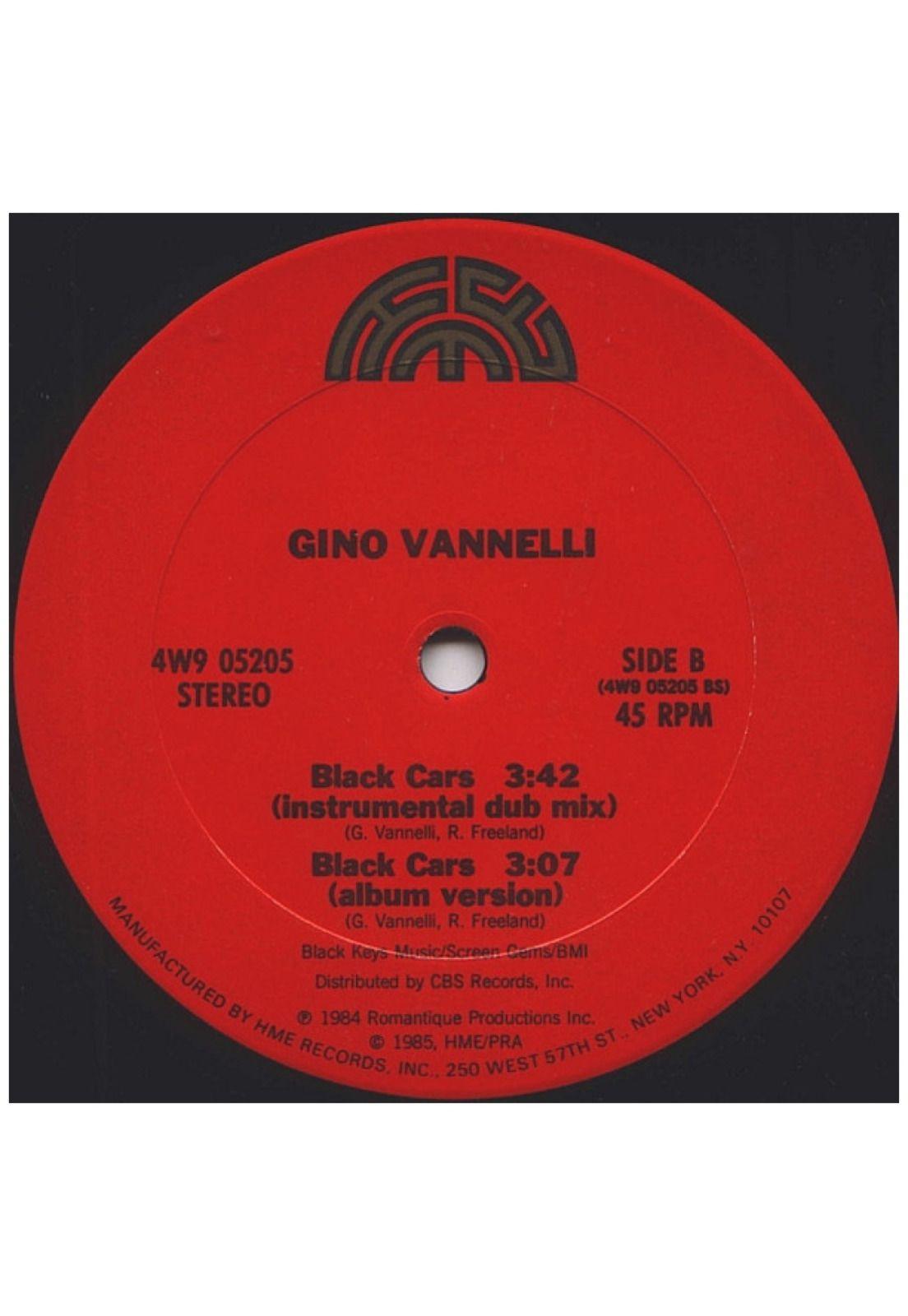 GINO VANNELLI - BLACK CARS | 12" MAXI SINGLE VINILO USADO-3