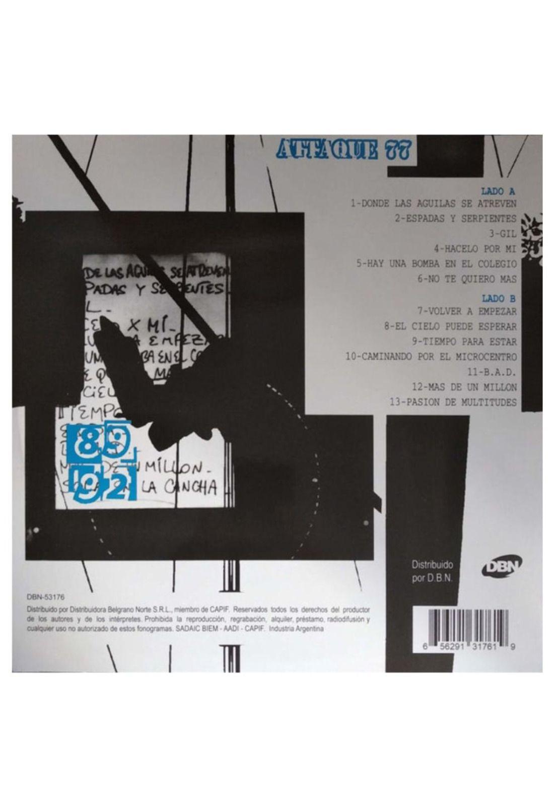 ATTAQUE 77 - 89/92 |  VINILO-1