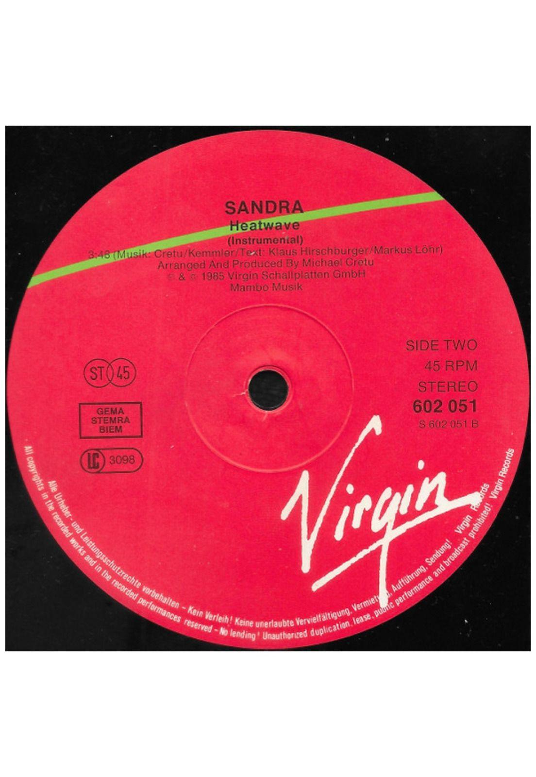 SANDRA - IN THE HEAT OF THE NIGHT | 12" MAXI SINGLE VINILO USADO-3